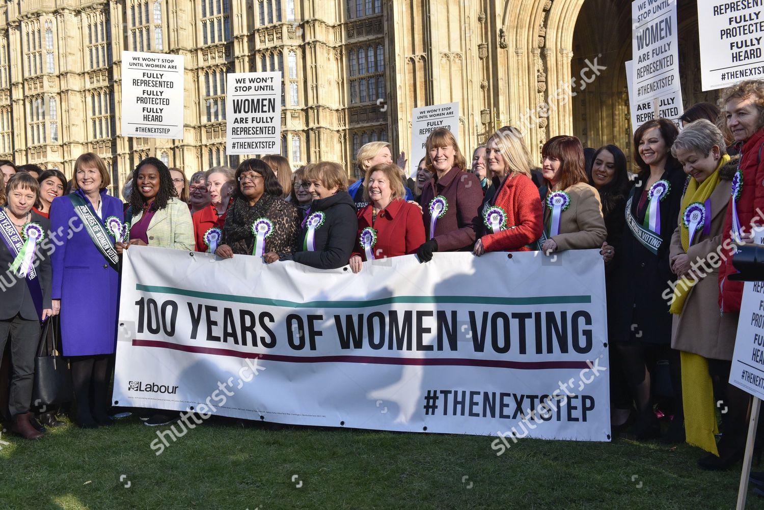Female Members Shadow Cabinet Labour Politicians Editorial Stock Photo