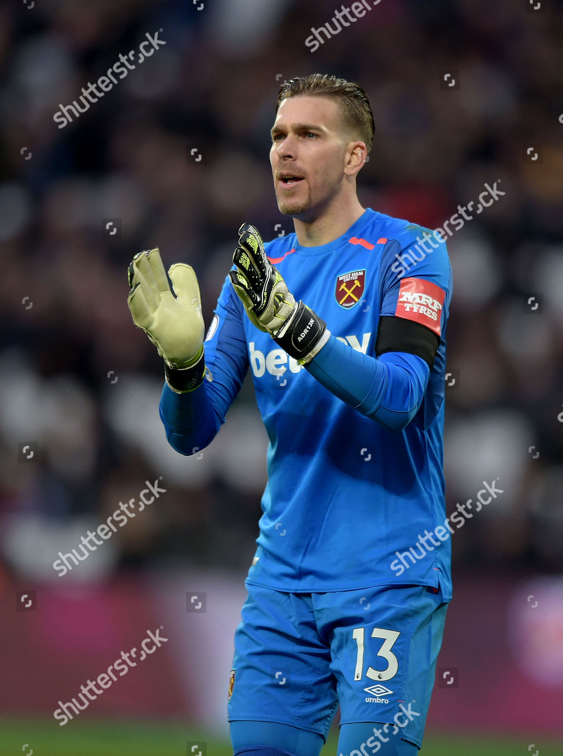 Adrian West Ham Utd During West Editorial Stock Photo - Stock Image ...