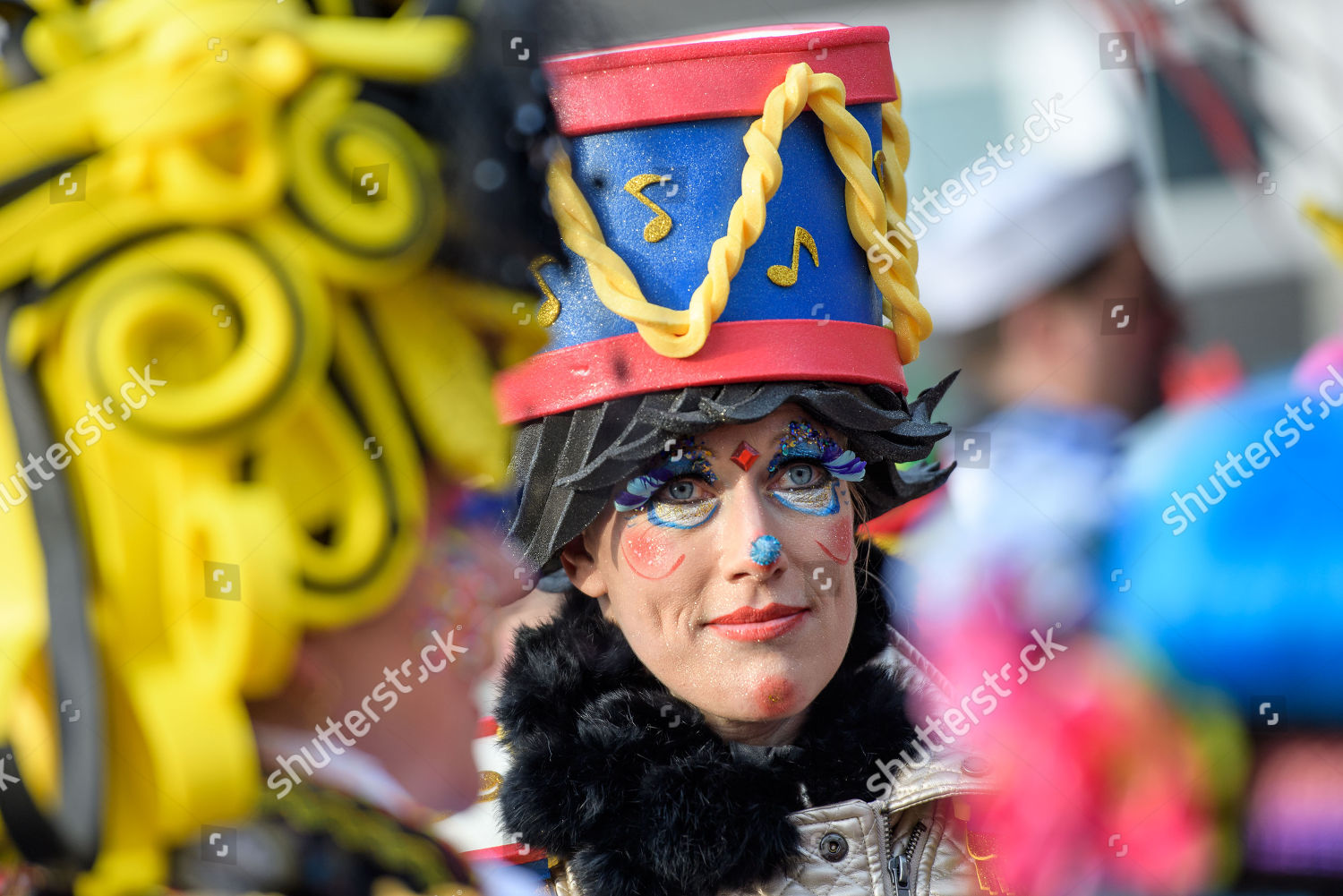 Costumed Revellers Celebrate Carnival Alter Markt Editorial Stock Photo ...