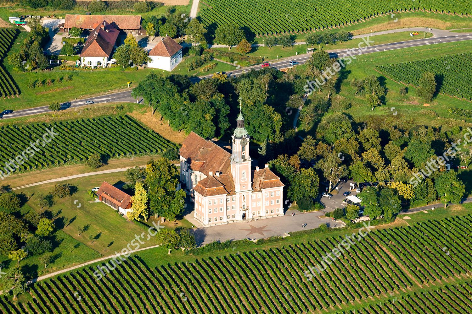 Aerial View Birnau Pilgrimage Church Uhldingen Editorial Stock Photo ...