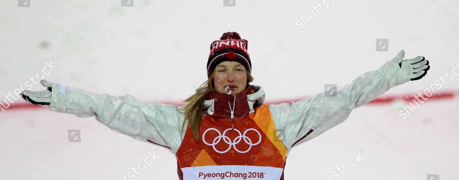 Second Placed Justine Dufourlapointe Canada Celebrates Editorial Stock ...