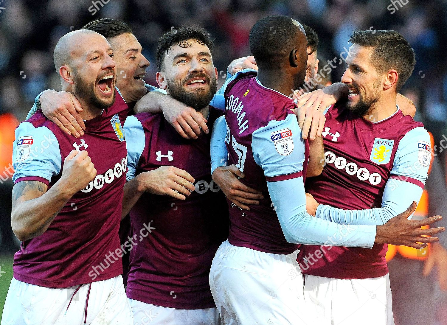 Albert Adomah Aston Villa Celebrates His Editorial Stock Photo - Stock ...