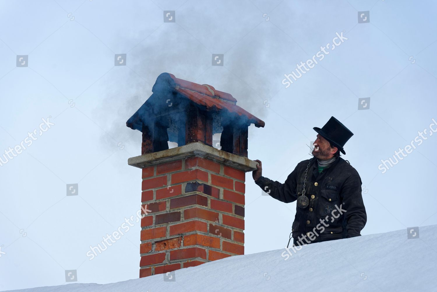 Model Released Chimney Sweeper Winter On Editorial Stock Photo Stock   Shutterstock 9382402a 