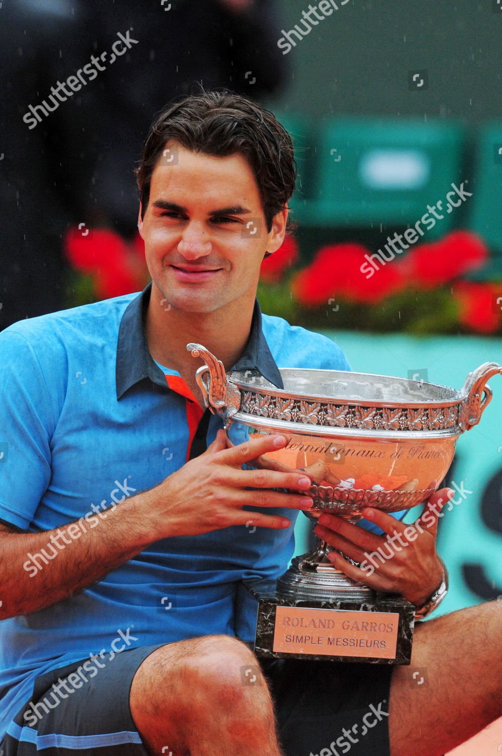 Roger Federer Roland Garros Trophy Editorial Stock Photo Stock Image