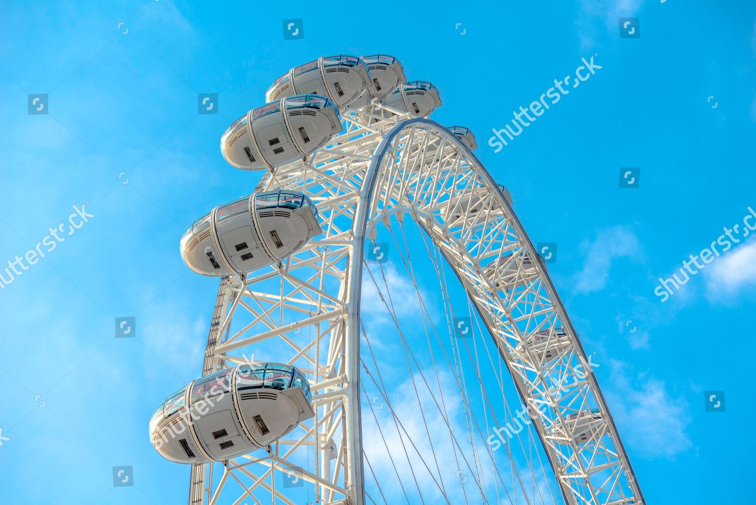 Gondolas London Eye Partial View London Editorial Stock Photo - Stock ...