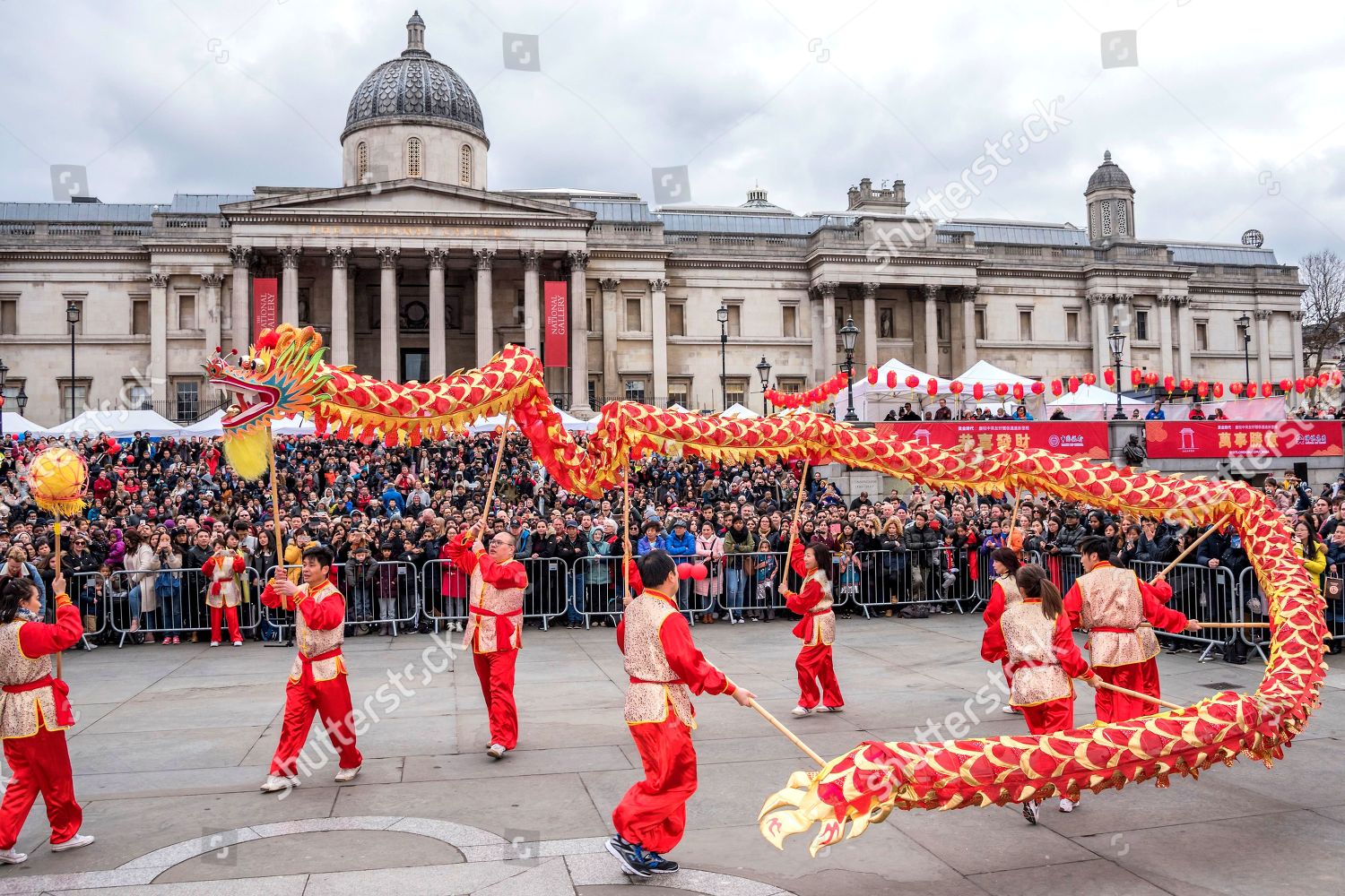 Dragon Dance Performed Trafalgar Square Chinese Editorial Stock Photo -  Stock Image | Shutterstock Editorial