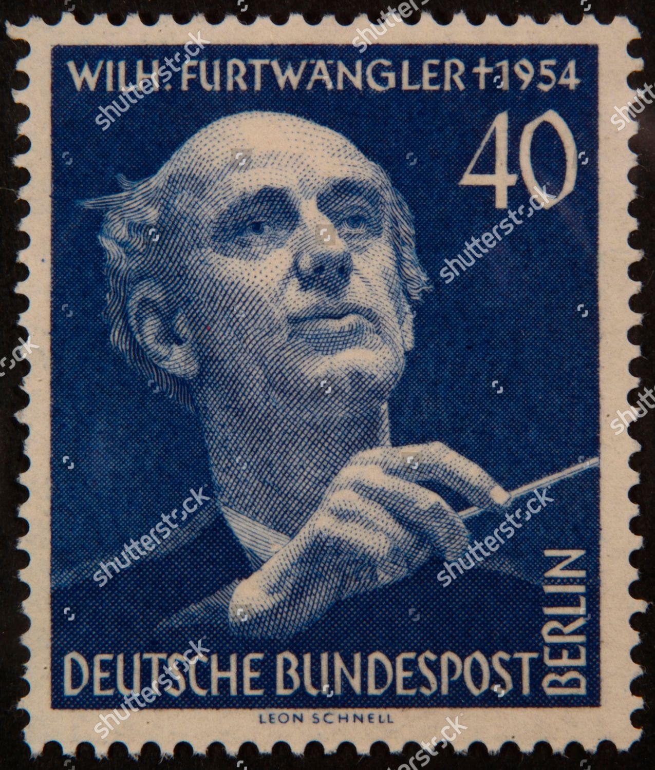 Wilhelm Furtwaengler German Conductor Composer Portrait Editorial Stock ...