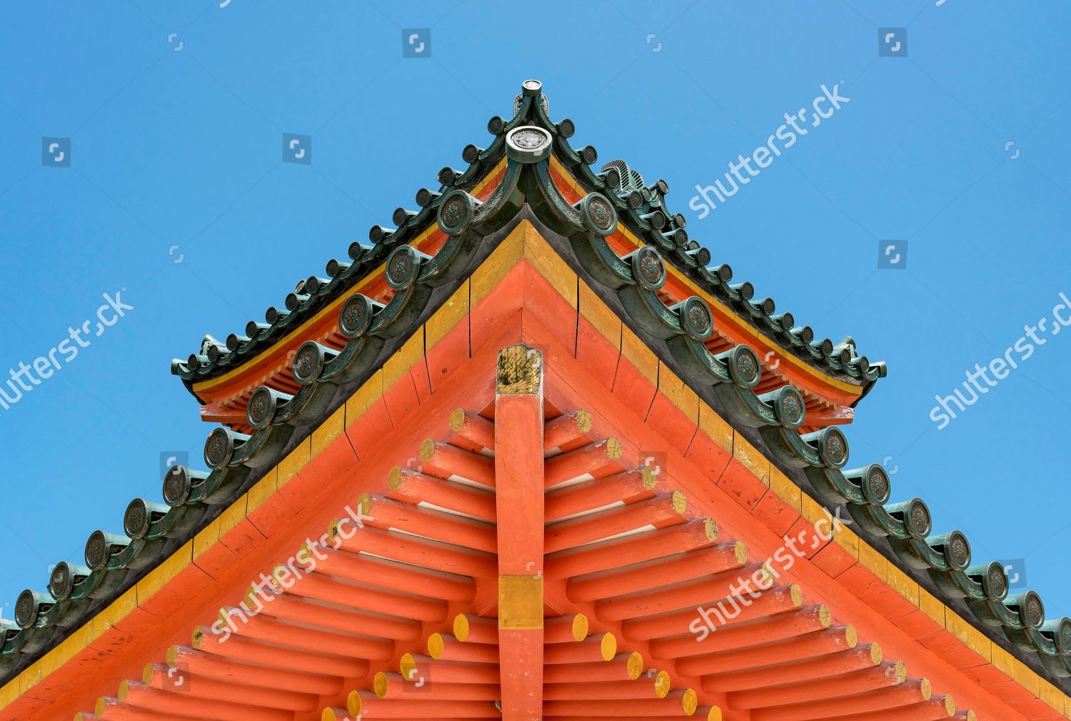 Detail Roof Main Gate Heian Jingu Editorial Stock Photo - Stock Image ...