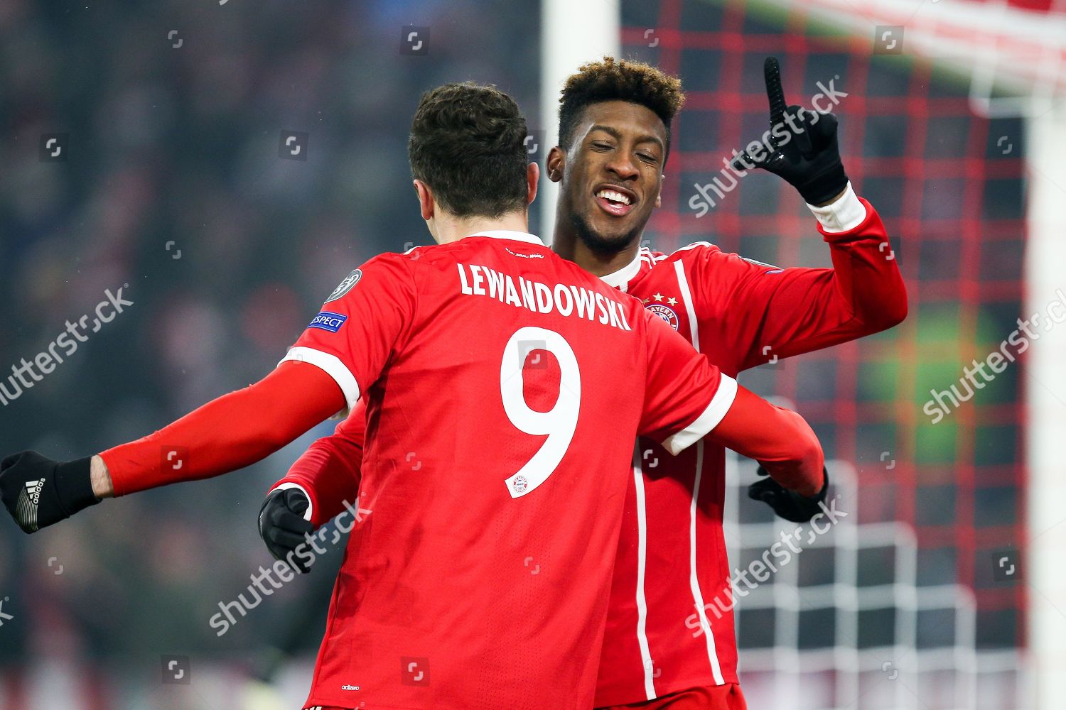 Robert Lewandowski Kingsley Coman Editorial Stock Photo - Stock Image ...