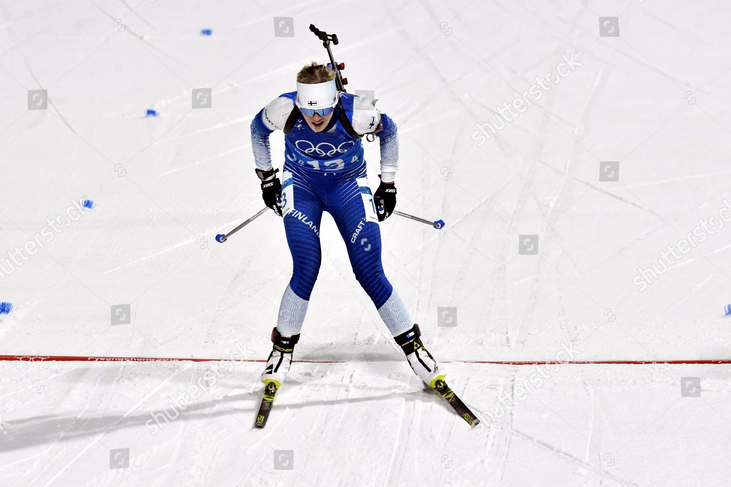 Venla Lehtonen Finland Competes During Biathlon Editorial Stock Photo ...