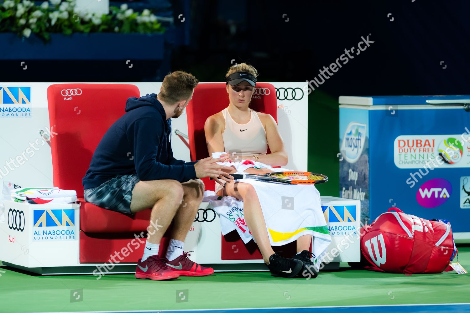 Elina Svitolina Ukraine Action During Semifinal Match Editorial