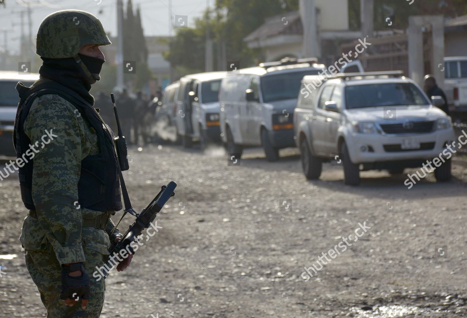 member mexican army stands