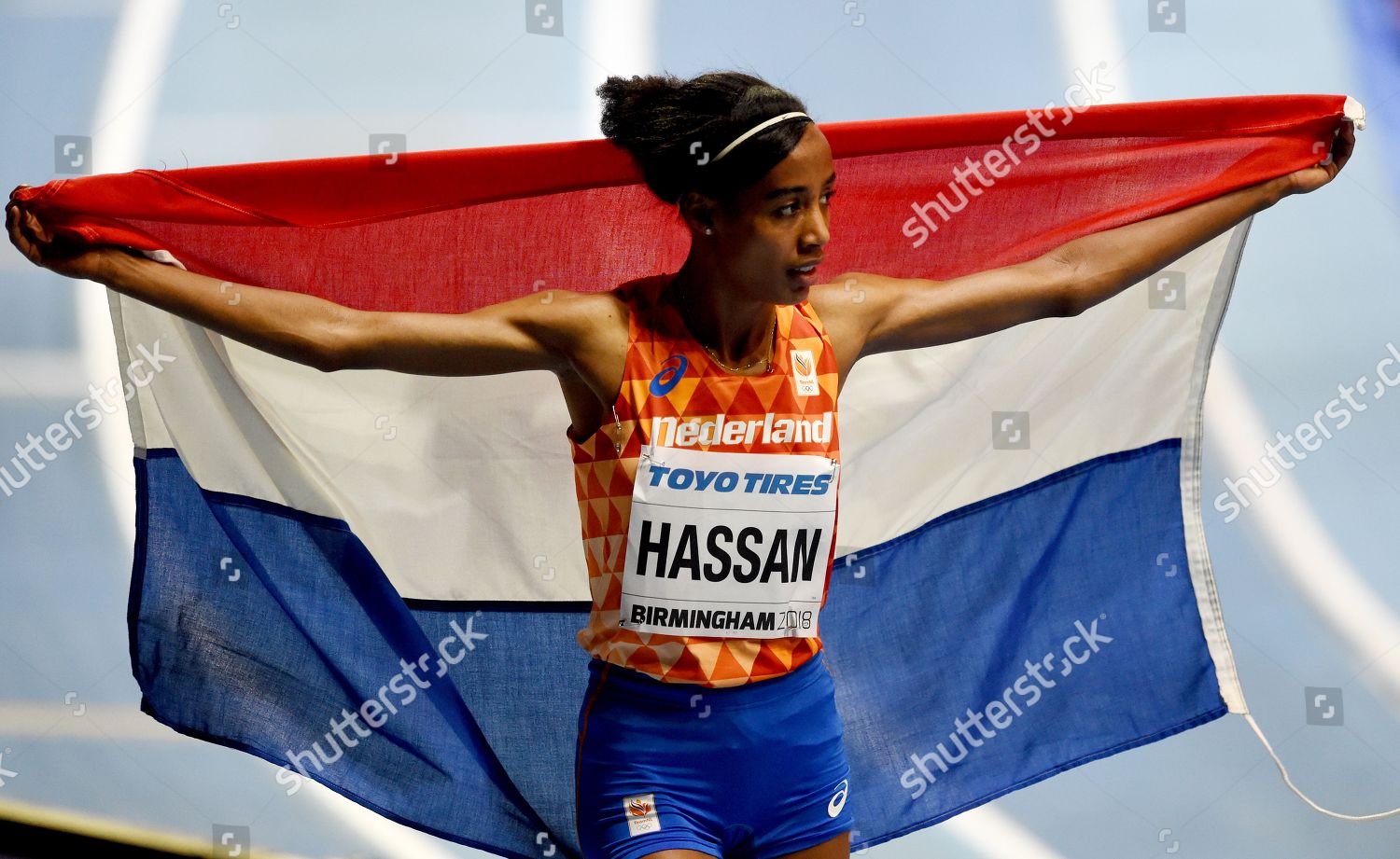 Sifan Hassan Netherlands Celebrates Winning Silver Editorial Stock ...