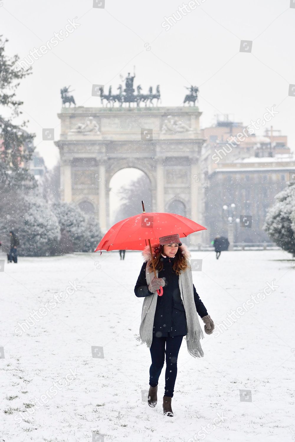 Snow Milan Editorial Stock Photo Stock Image Shutterstock