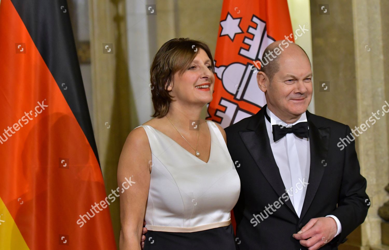 Olaf Scholz Britta Ernst Redaktionelles Stockfoto Stockbild