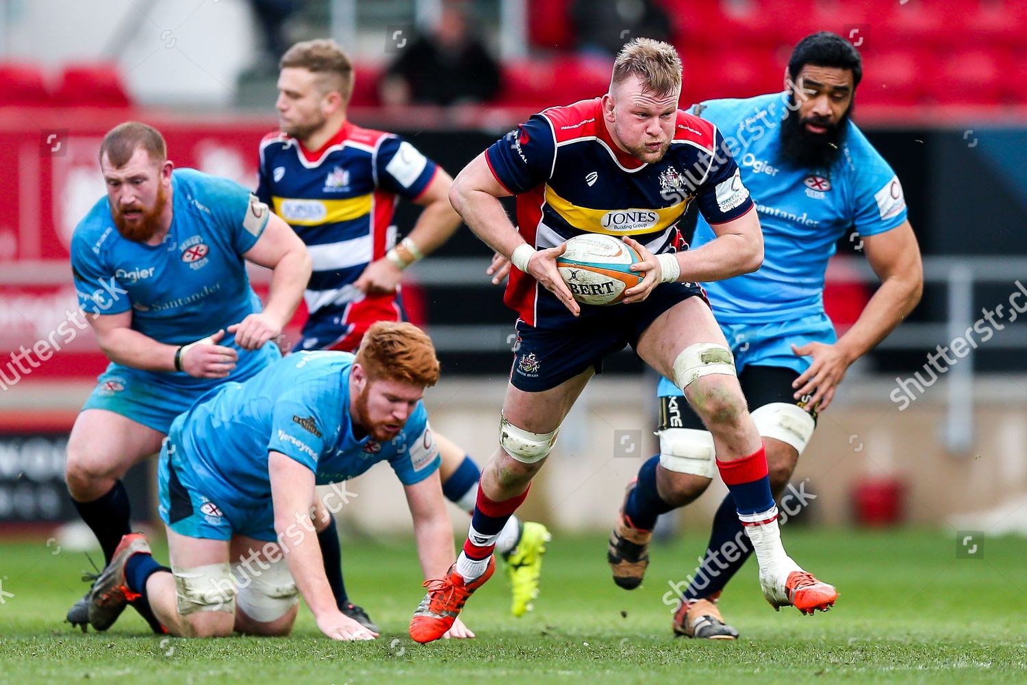 Joe Joyce Bristol Rugby Gets Away Editorial Stock Photo - Stock Image