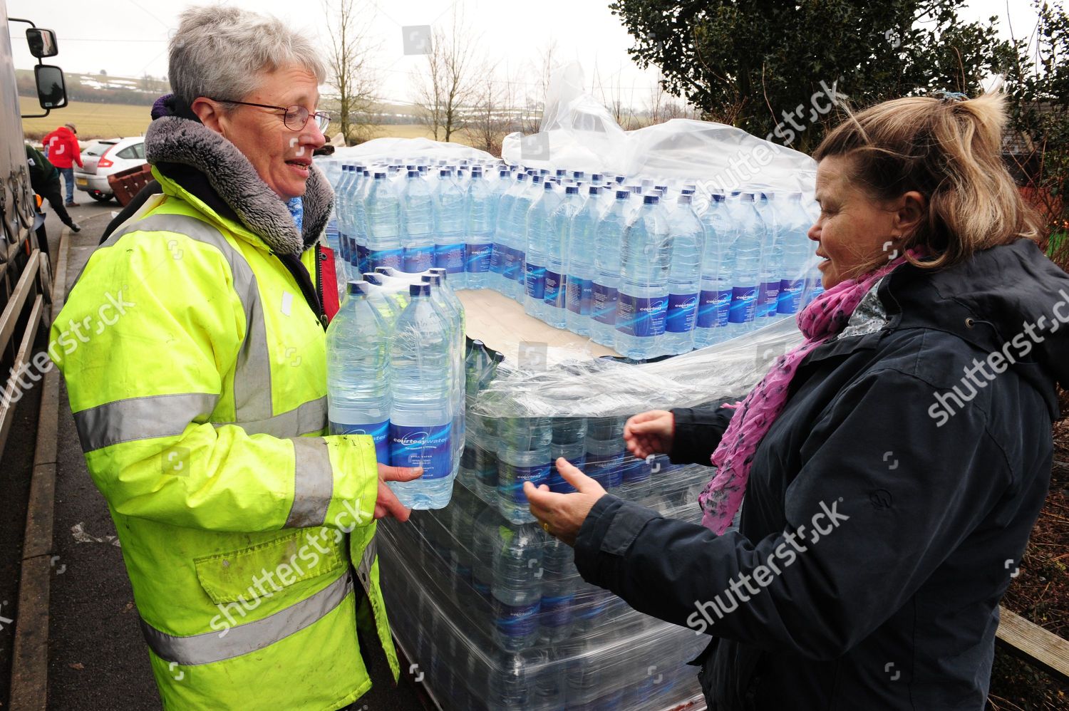 Bottled Water Delivered Northdown Close Lenham Editorial Stock Photo