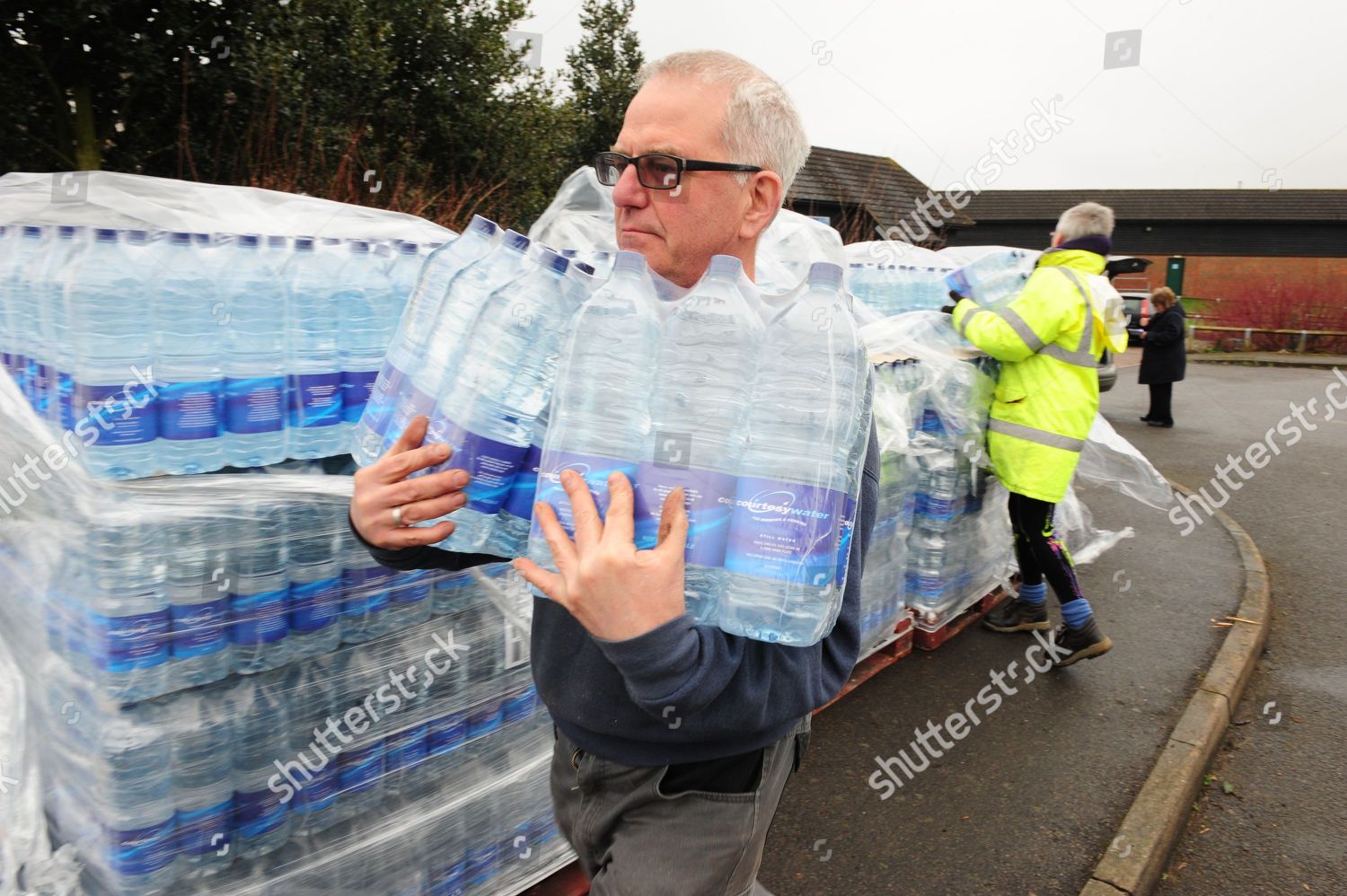 Bottled Water Delivered Northdown Close Lenham Editorial Stock Photo