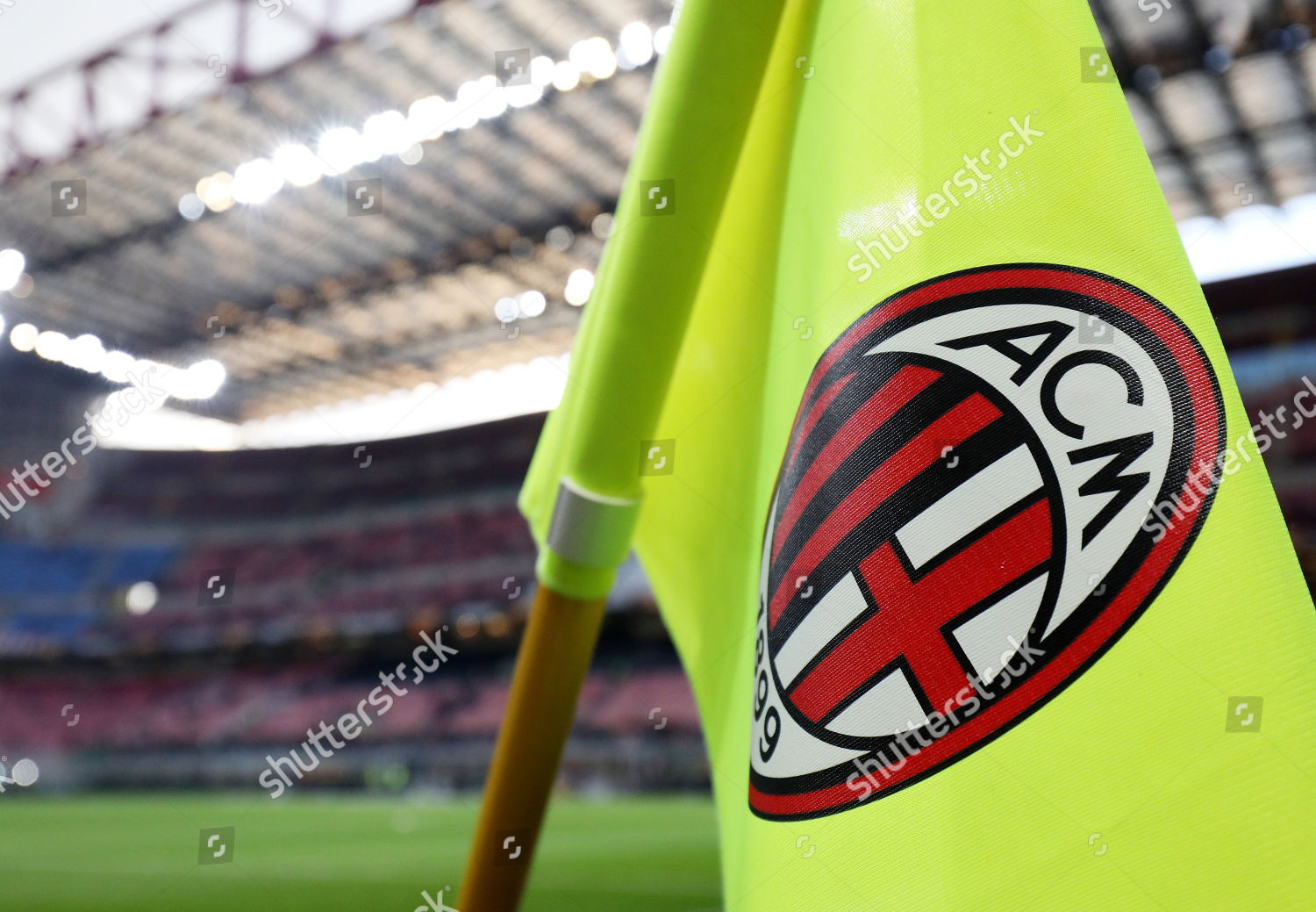Corner Flags Seen Ac Milan Logo Editorial Stock Photo - Stock Image |  Shutterstock