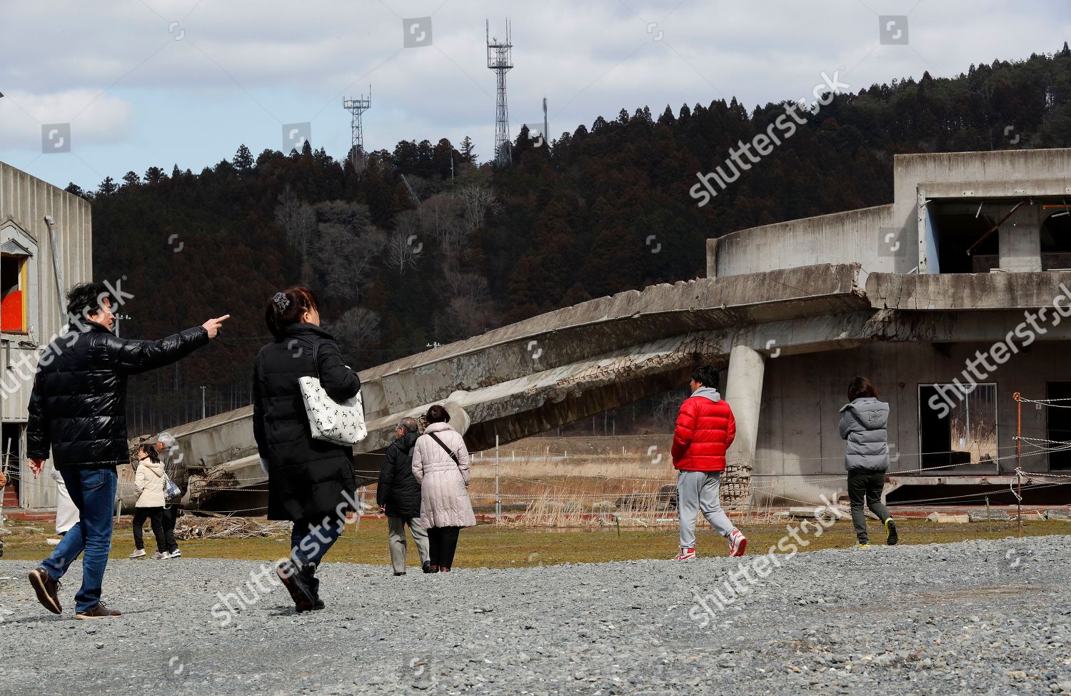 Visitors Walks Around Remains Okawa Elementary School Editorial Stock Photo Stock Image Shutterstock