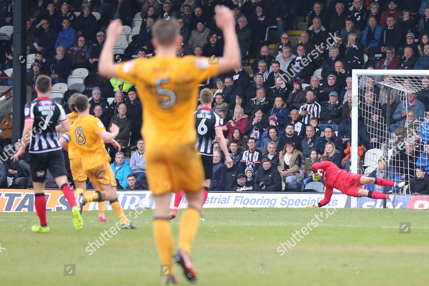 Grimsby Town Goalkeeper James Mckeown 1 Editorial Stock Photo - Stock ...