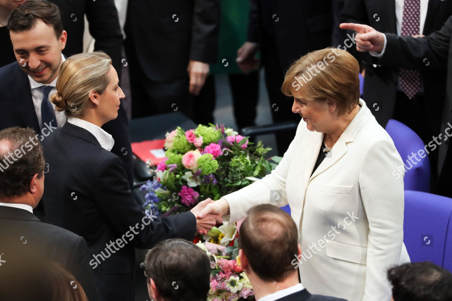 Angela Merkel Alice Weidel Editorial Stock Photo - Stock Image