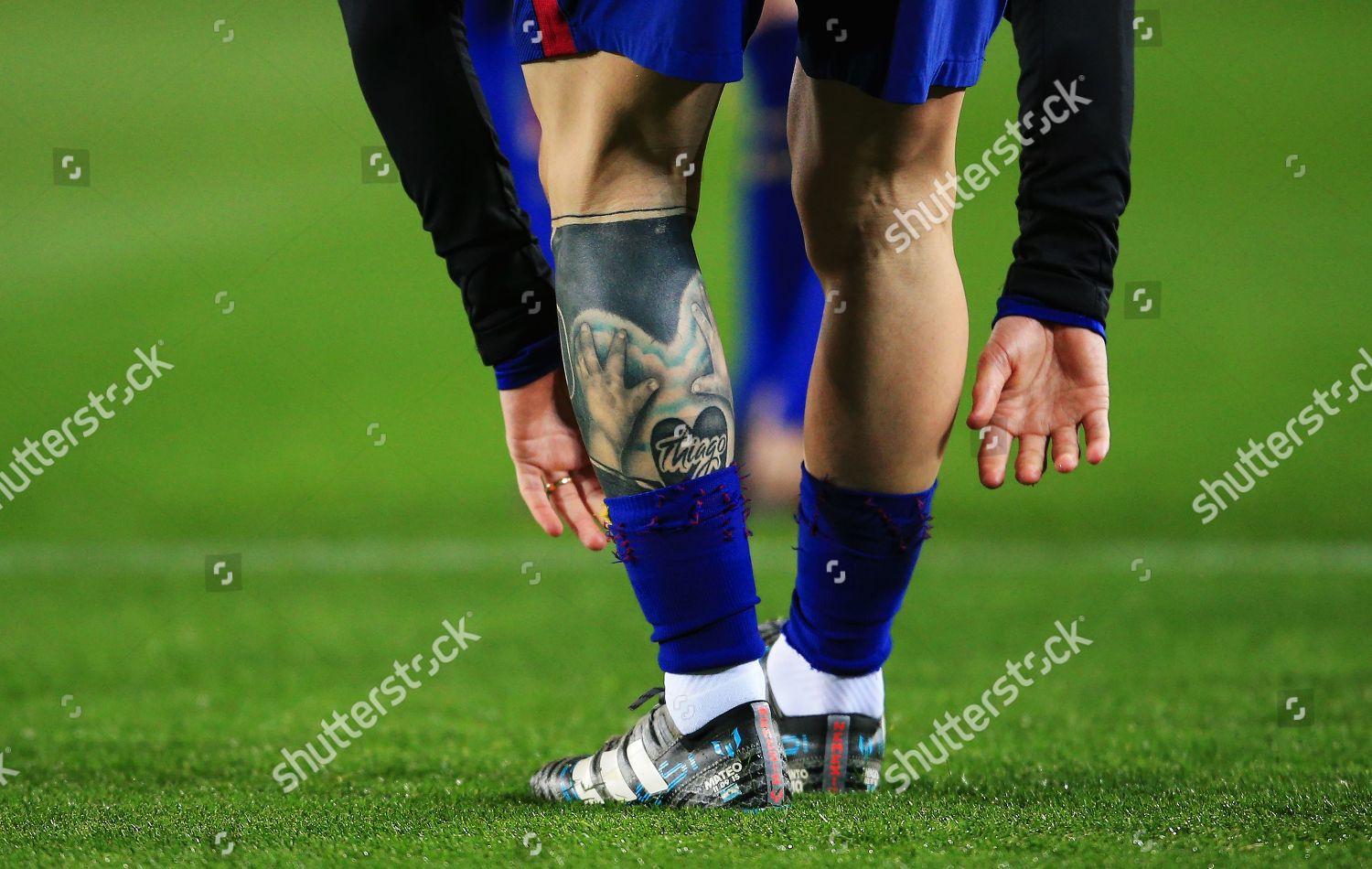 Tattoo On Leg Lionel Messi Barcelona Editorial Stock Photo - Stock 