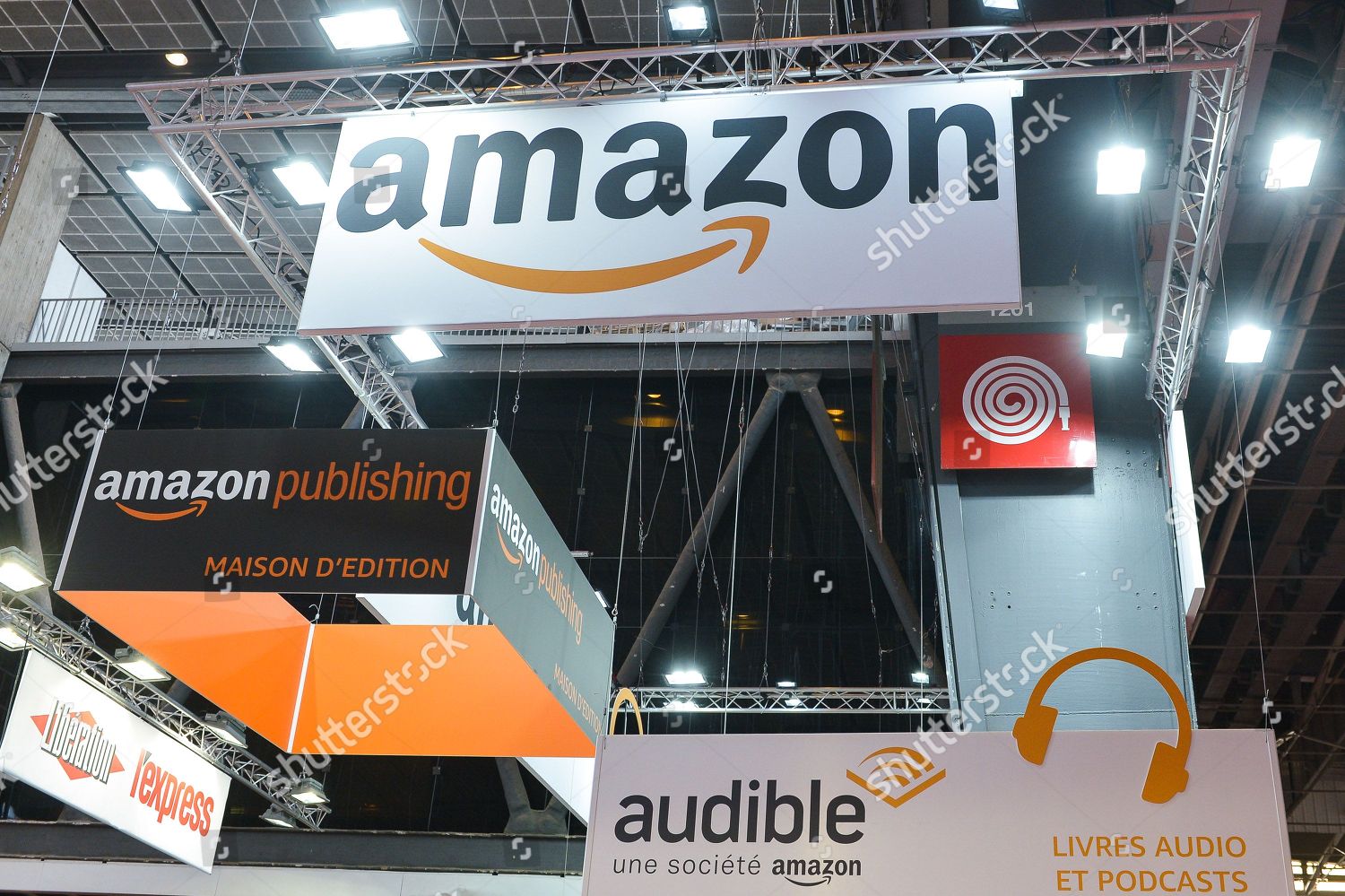 Illustration Amazon Stand During 2018 Book Fair Editorial Stock