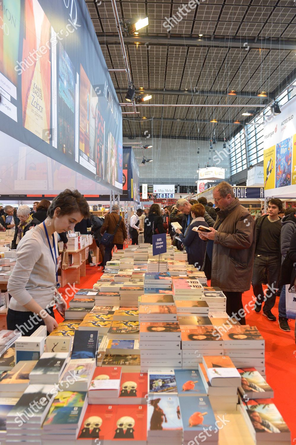 Illustration Actes Sud Editor 2018 Book Fair Editorial Stock Photo