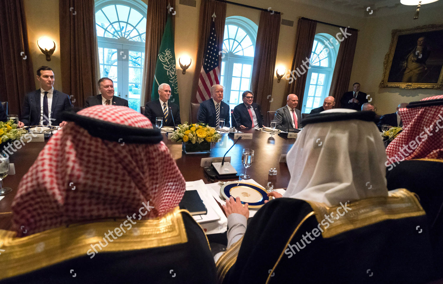 Mohammed Bin Salman Donald Trump Editorial Stock Photo