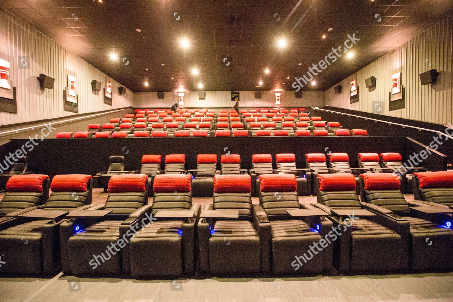 People Vue Cinema on reclining electric seats Editorial Stock Photo