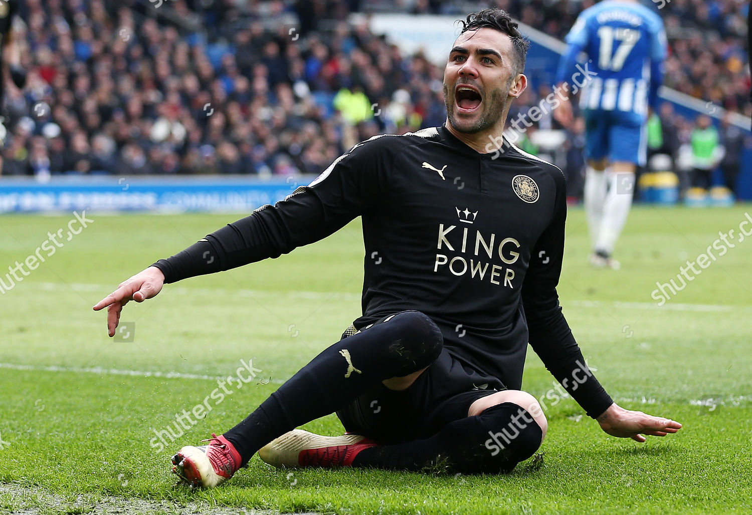 Vicente Iborra Leicester City Celebrates Scoring Editorial Stock Photo