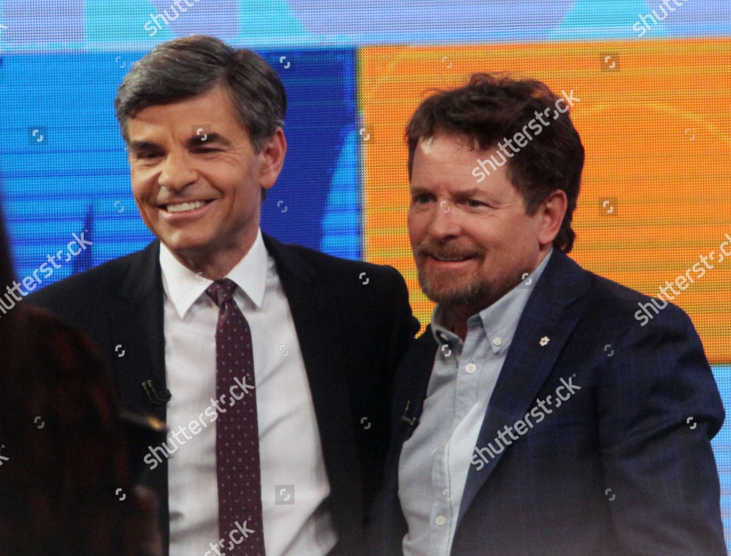 George Stephanopoulos Michael J Fox Editorial Stock Photo Stock Image Shutterstock