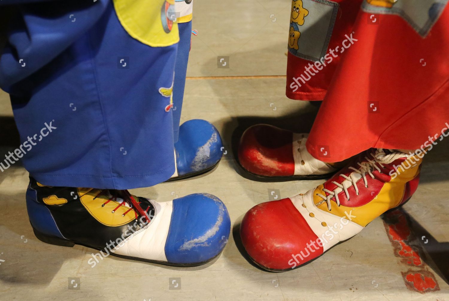 Clowns Shoes Seen During First Clown Editorial Stock Photo - Stock