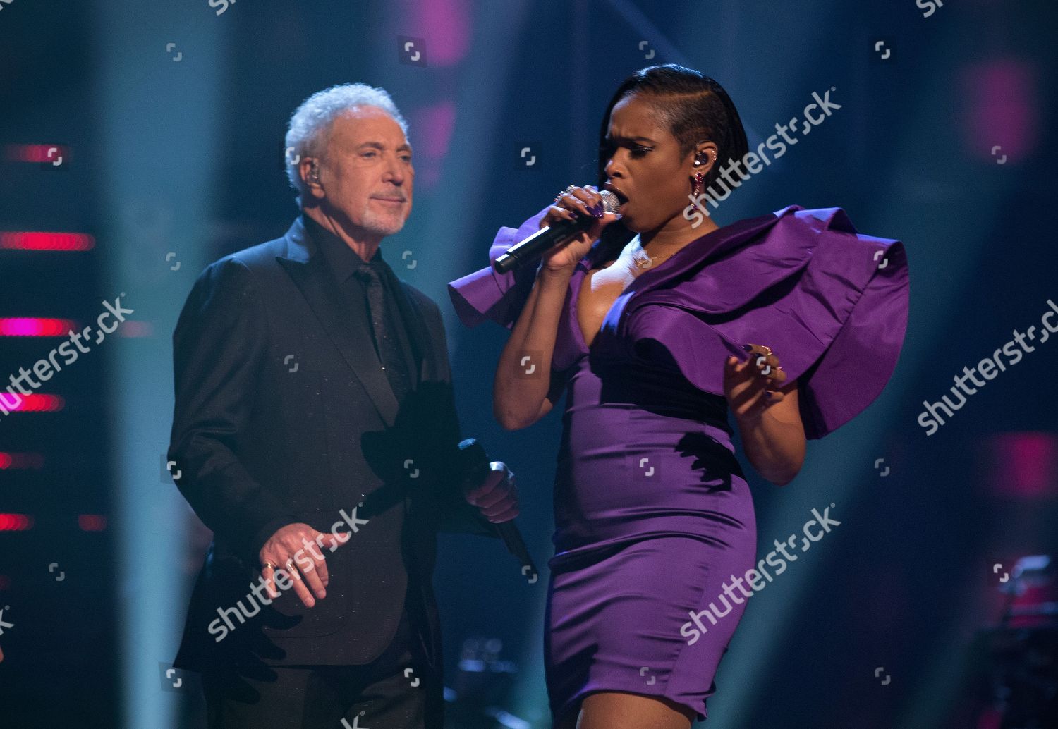 Tom Jones Jennifer Hudson Performing Editorial Stock Photo - Stock ...