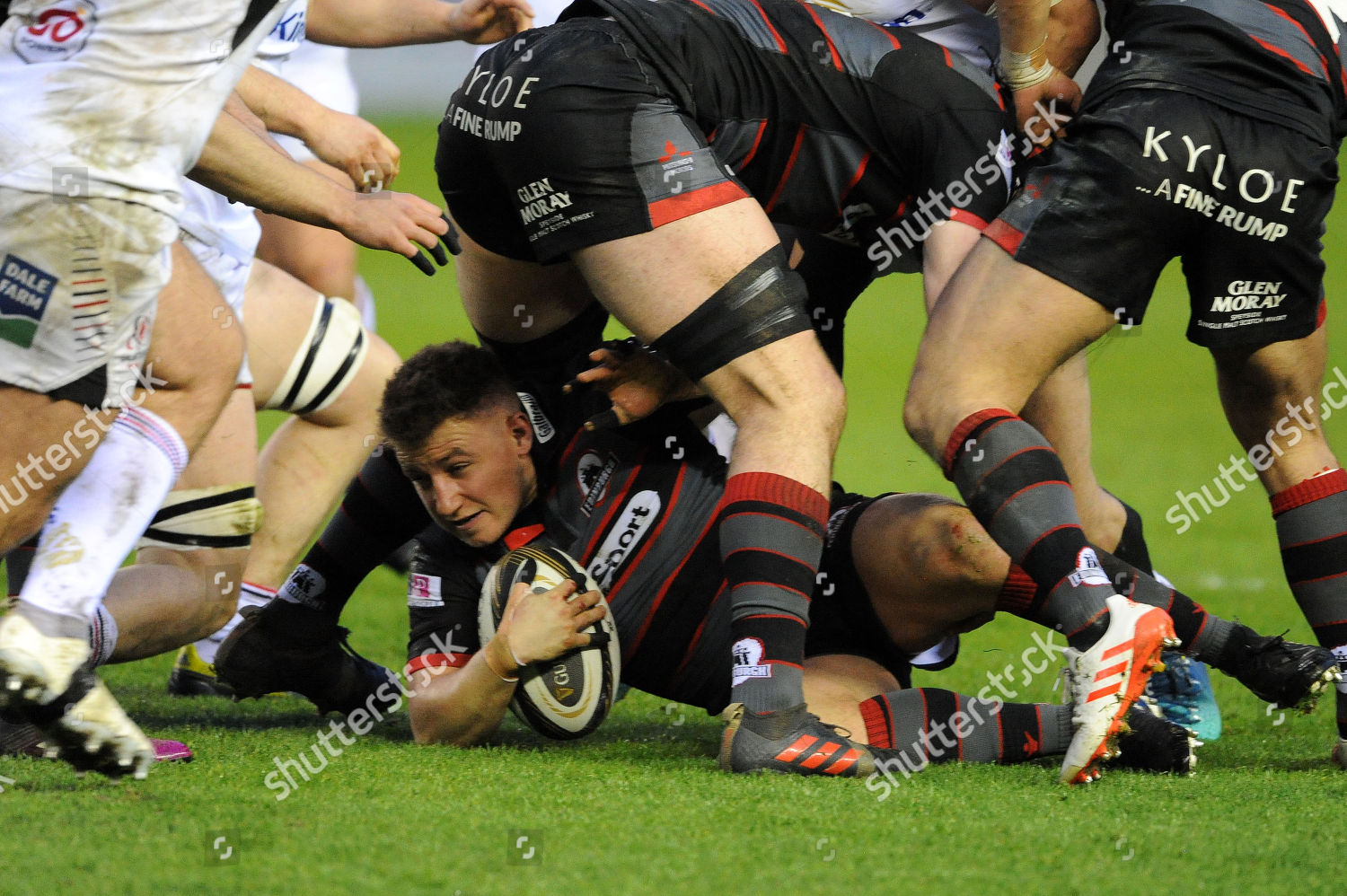 Duncan Weir Edinburgh Rugby Fly Half Editorial Stock Photo - Stock ...