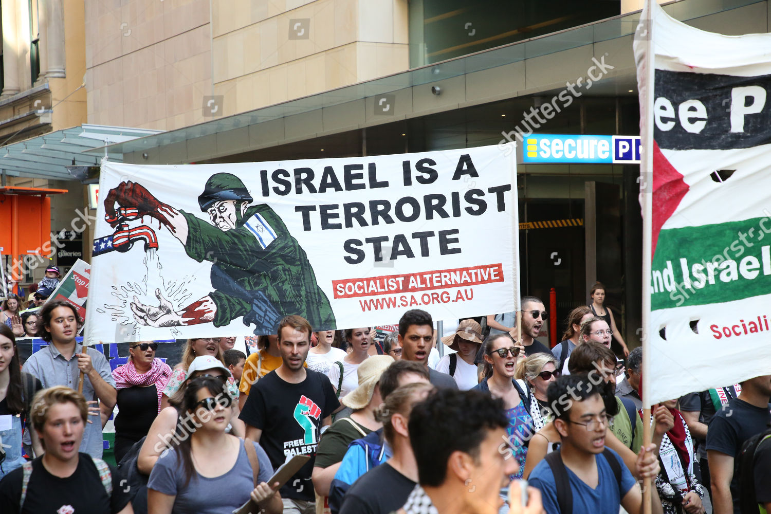 Palestine Action Group Sydney Held Rally Editorial Stock Photo - Stock