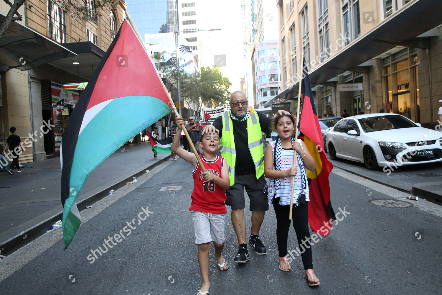 Palestine Action Group Sydney Held Rally Editorial Stock Photo - Stock