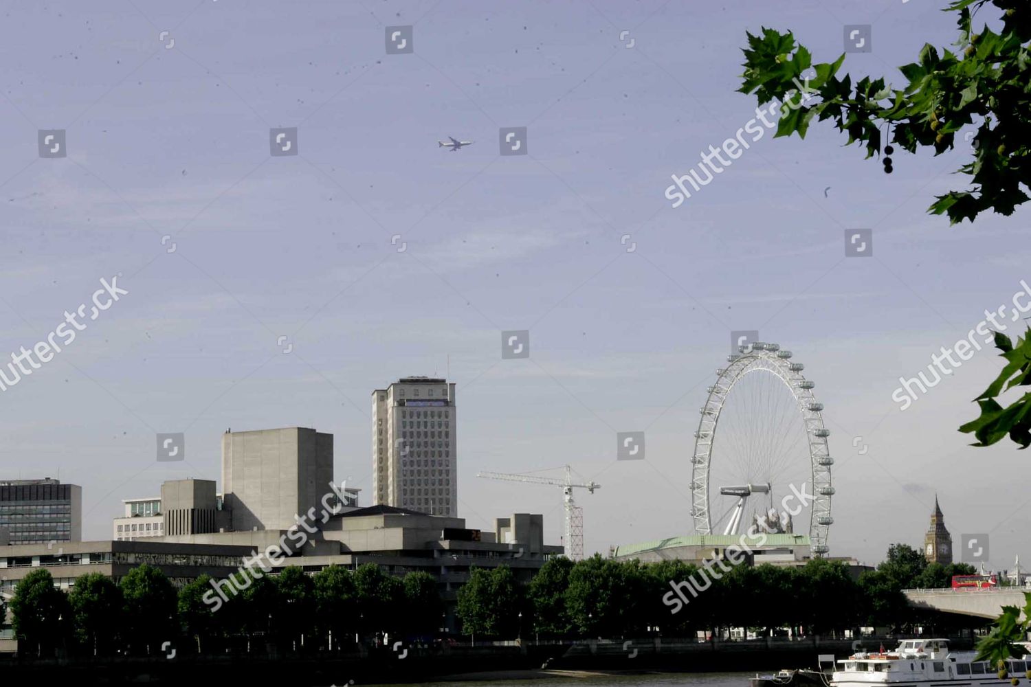 View South Bank City London London Eye Editorial Stock Photo