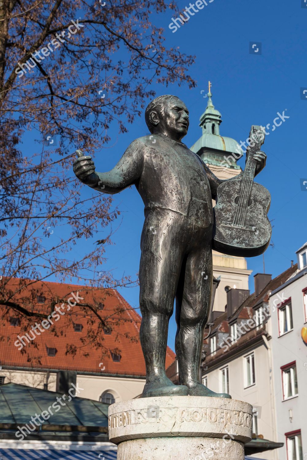 Roider Jackl Brunnen Viktualienmarkt Bavarian Folk Editorial Stock ...