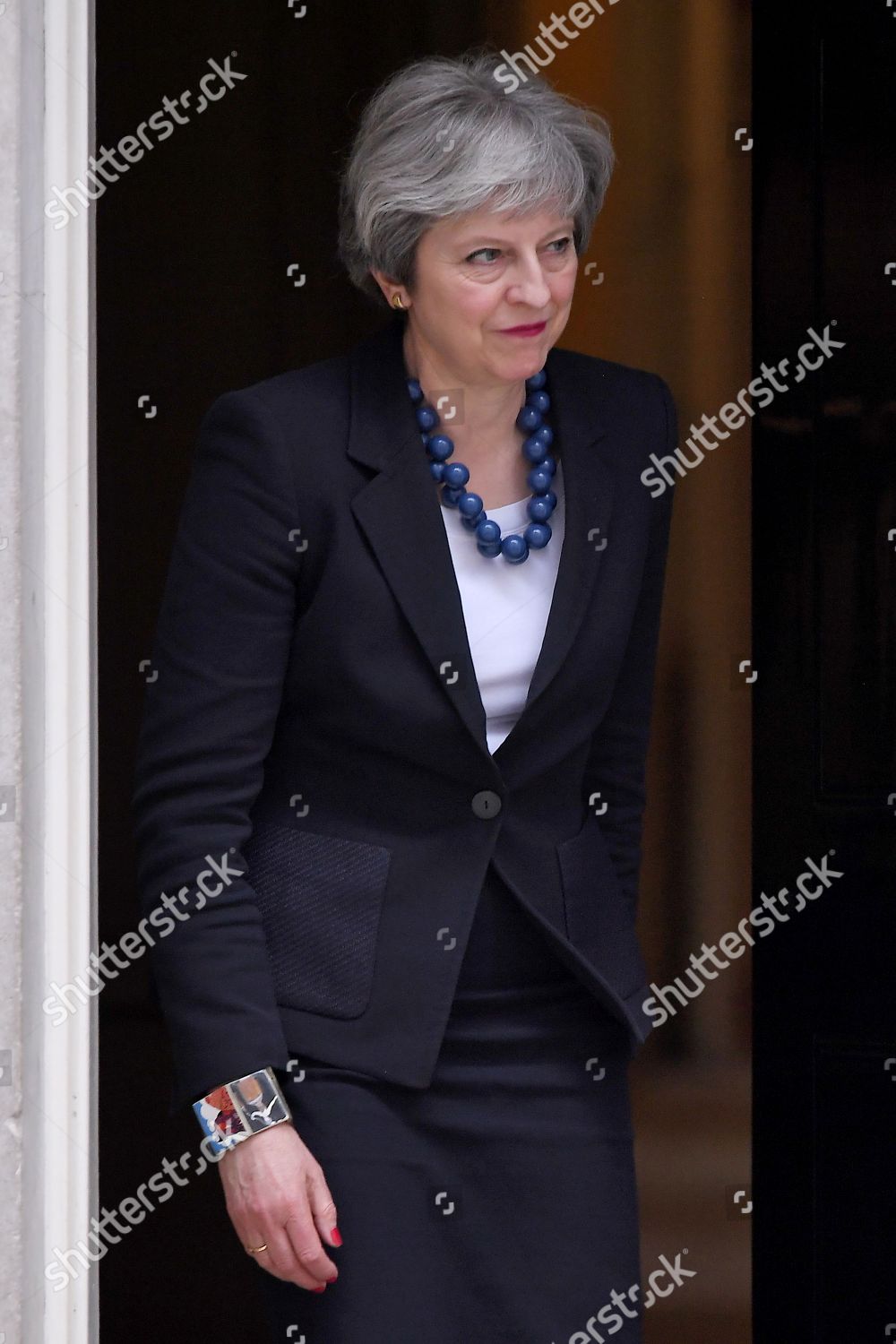 Theresa May Downing Street Editorial Stock Photo - Stock Image ...