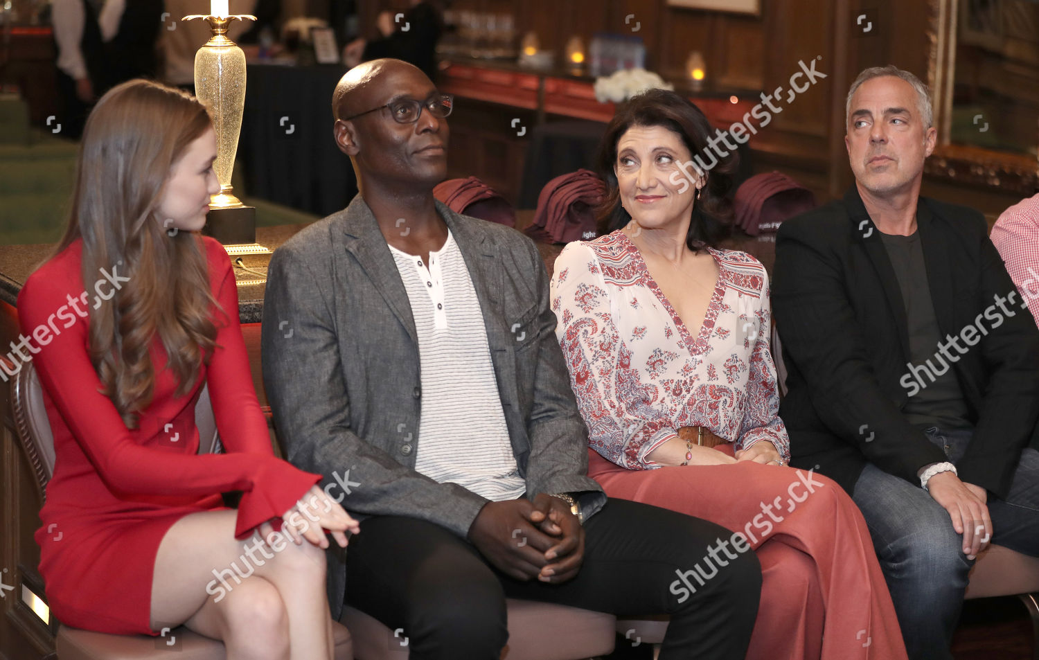 Madison Lintz Lance Reddick Amy Aquino Titus Editorial Stock Photo