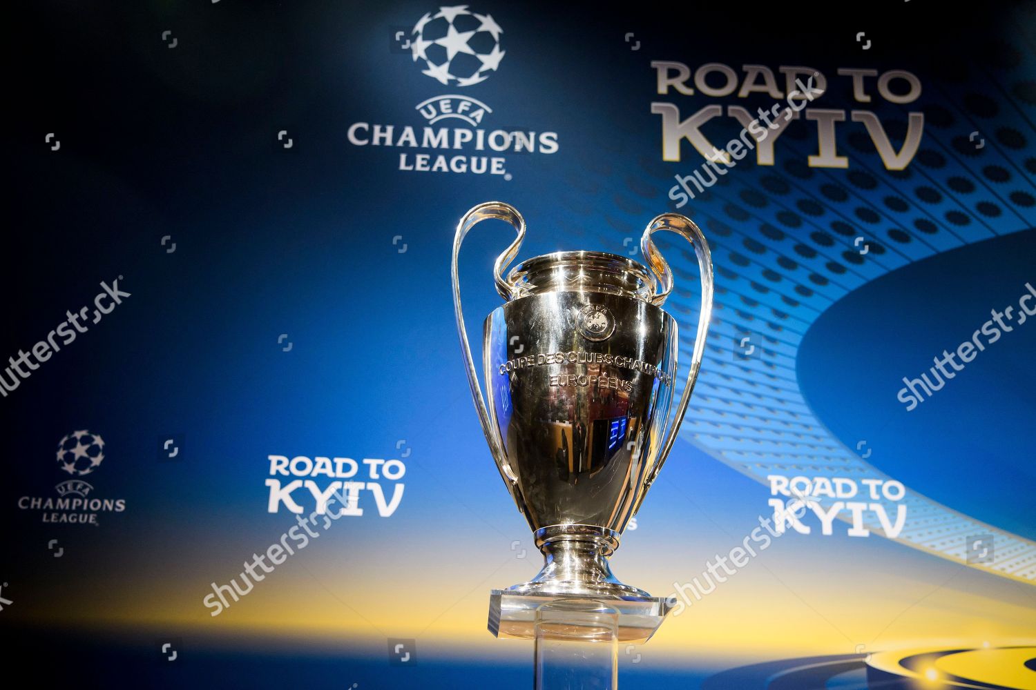 Uefa Champions League Trophy Pictured During Semifinal Editorial Stock Photo Stock Image Shutterstock