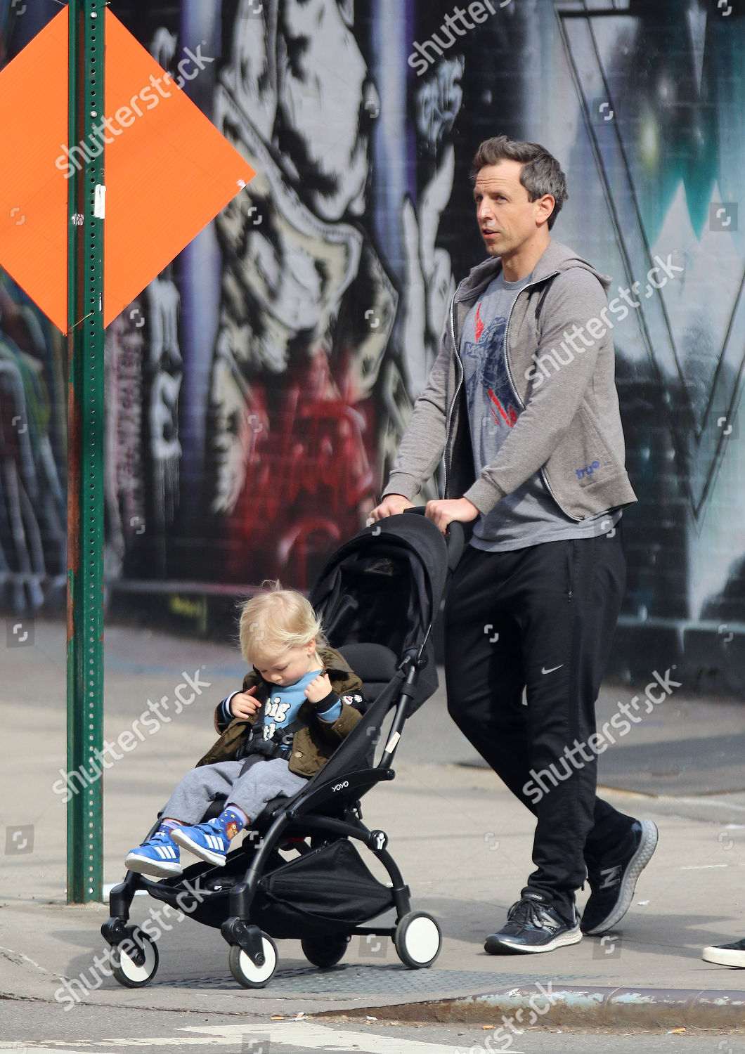 Seth Meyers Son Ashe Olsen Meyers Editorial Stock Photo - Stock Image ...