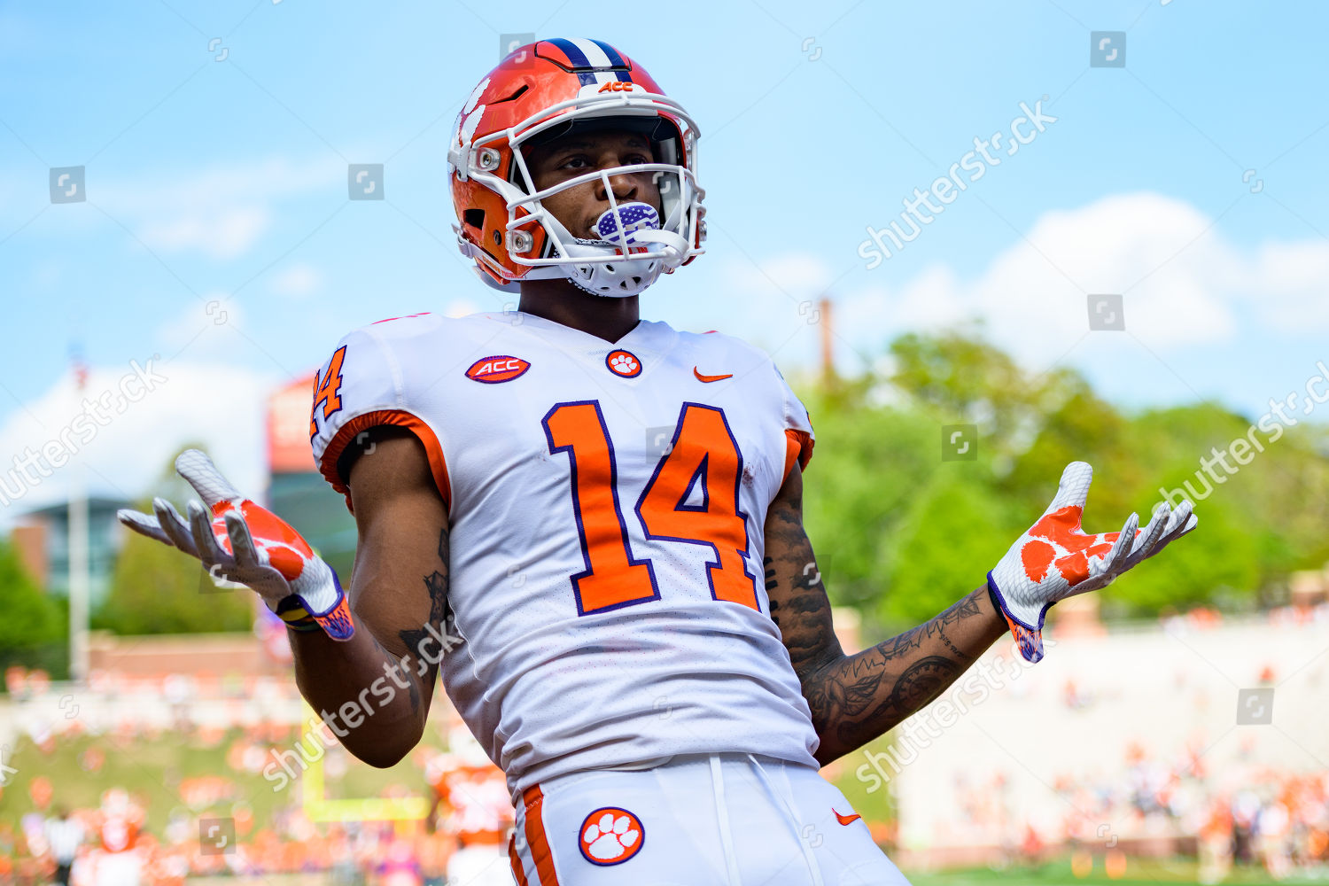Clemson Wr Diondre Overton 14 After Editorial Stock Photo Stock Image