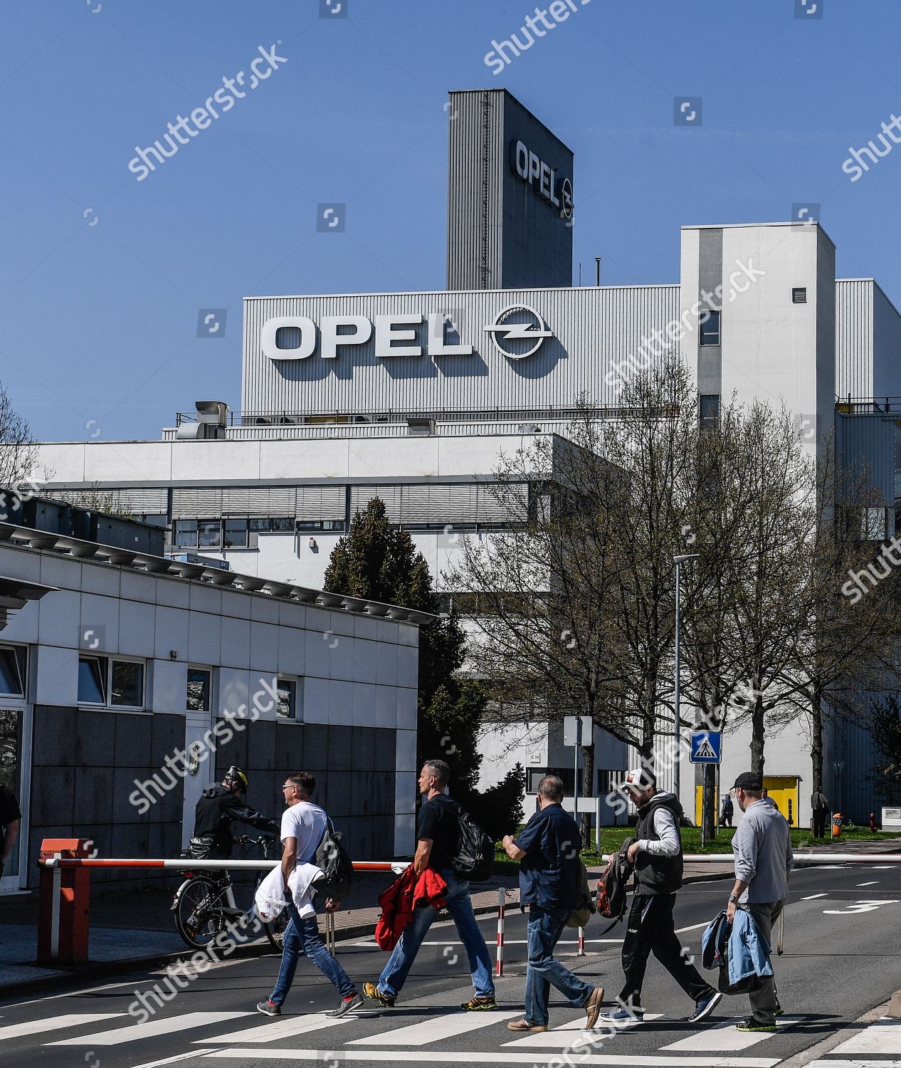 Workers Enter Factory Building German Opel Car Editorial Stock Photo Stock Image Shutterstock
