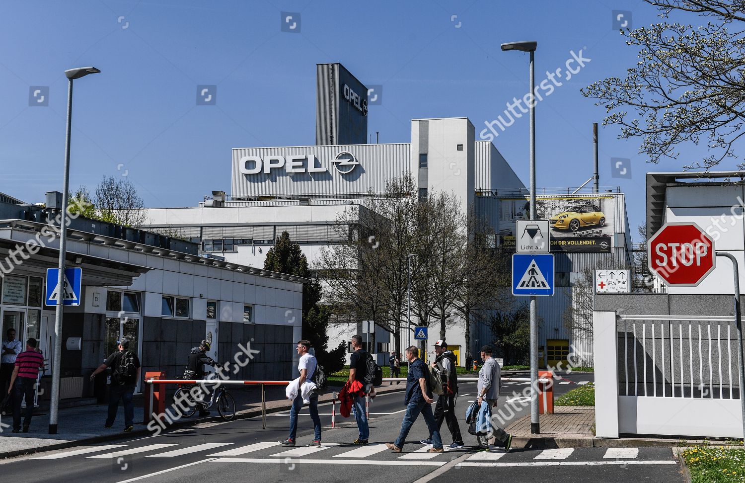 Workers Enter Factory Building German Opel Car Editorial Stock Photo Stock Image Shutterstock