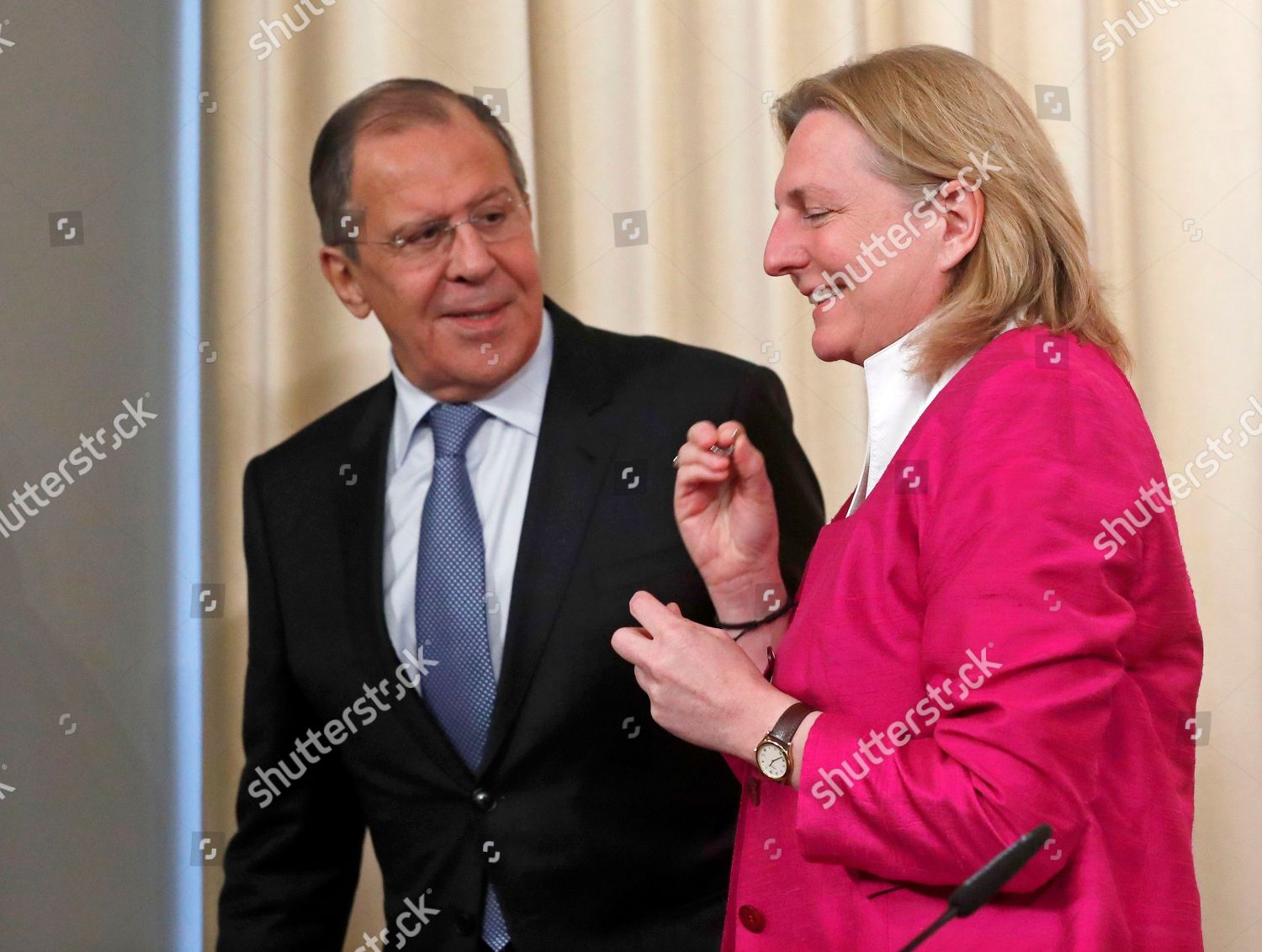 Karin Kneissl Sergei Lavrov Editorial Stock Photo Stock Image Shutterstock