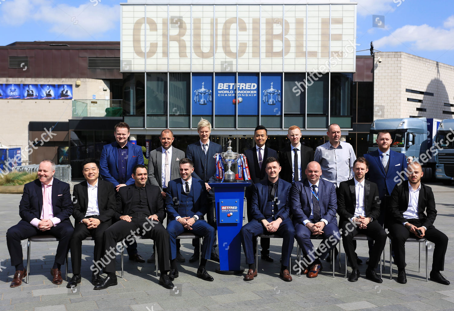 Group Photograph Top 16 Snooker Players Editorial Stock Photo - Image | Shutterstock