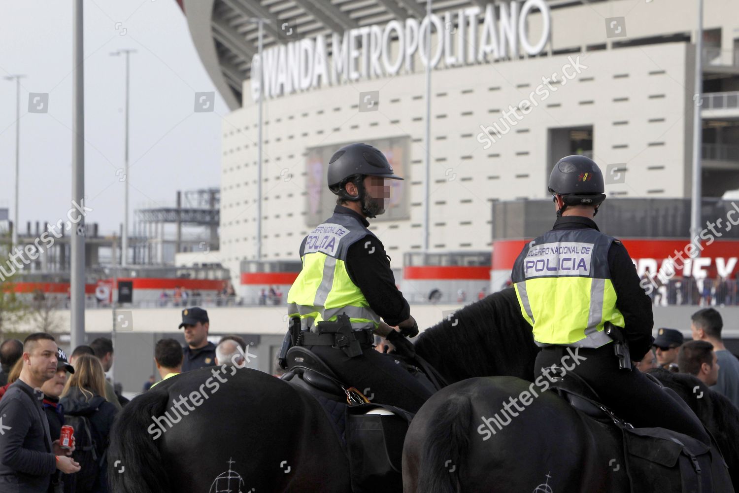 Spanish Mounted Police Officers Patrol Wanda Editorial Stock Photo ...